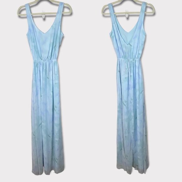 NWT Show Me Your Mumu Kendall Maxi Dress Baby Blue Gown Size XXS Bridesmaid Boho - Picture 3 of 9
